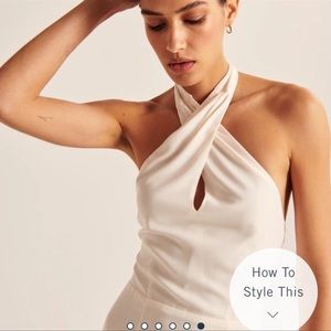 Abercrombie halter twist front dress .